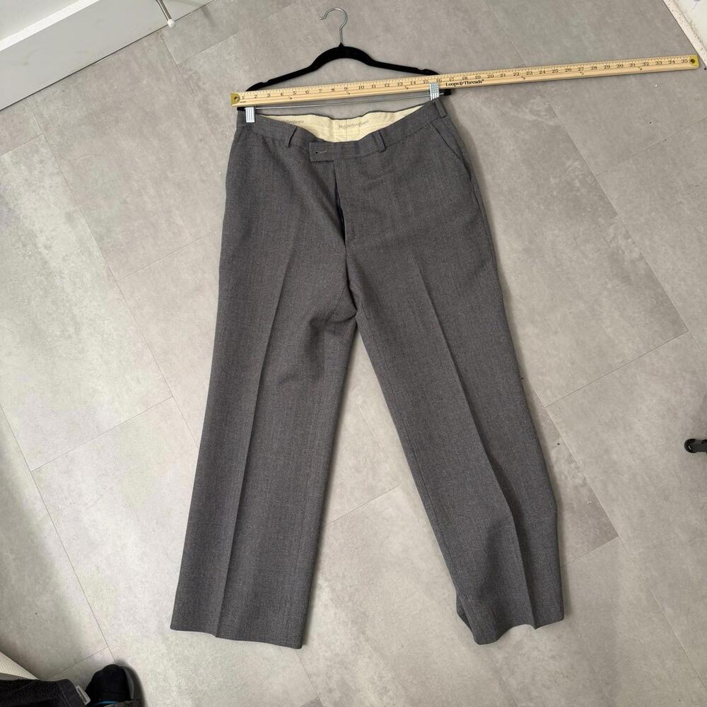 Yves Saint Laurent Vintage 1970-80s Wool Tweed Trouser, ~32x28 , Minor Pilling